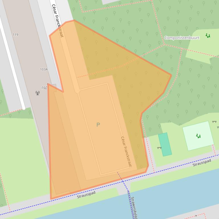 Kaart van postcodegebied 2625CE.