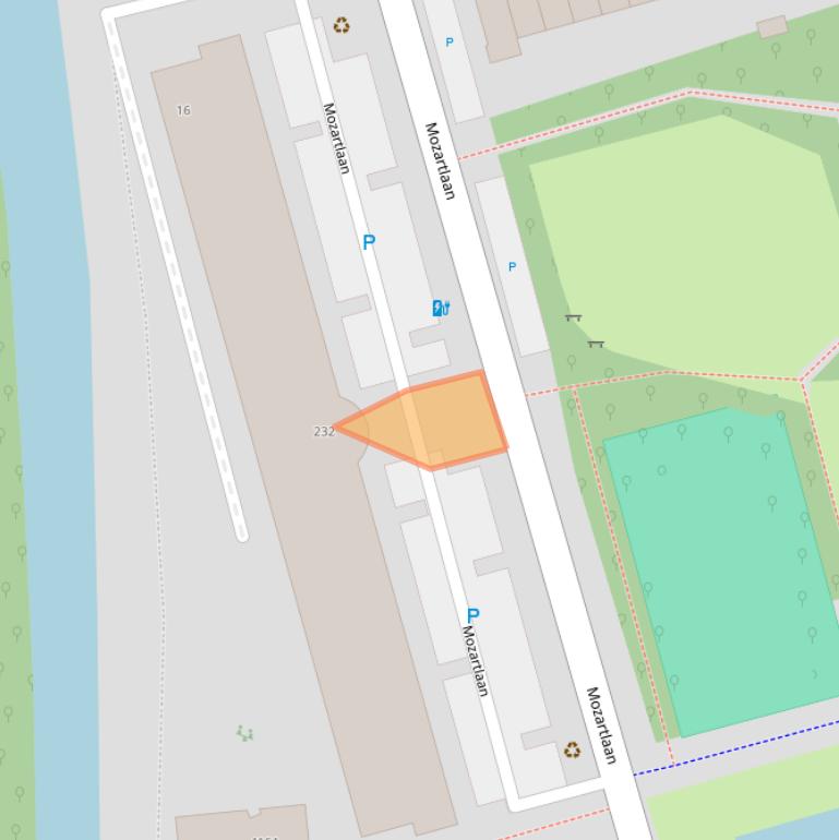 Kaart van postcodegebied 2625CJ.