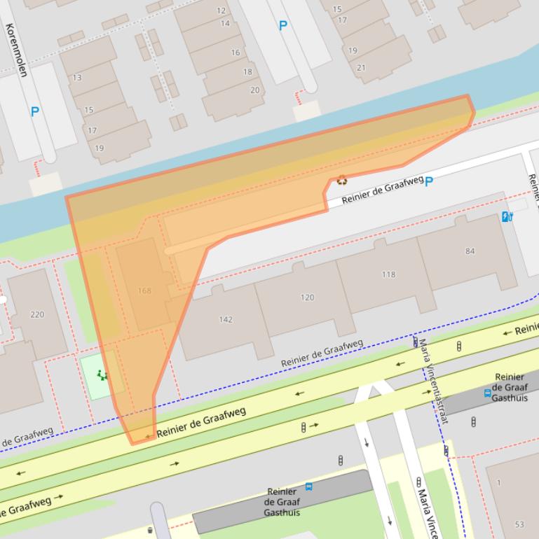 Kaart van postcodegebied 2625DE.