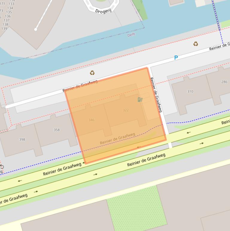 Kaart van postcodegebied 2625DK.