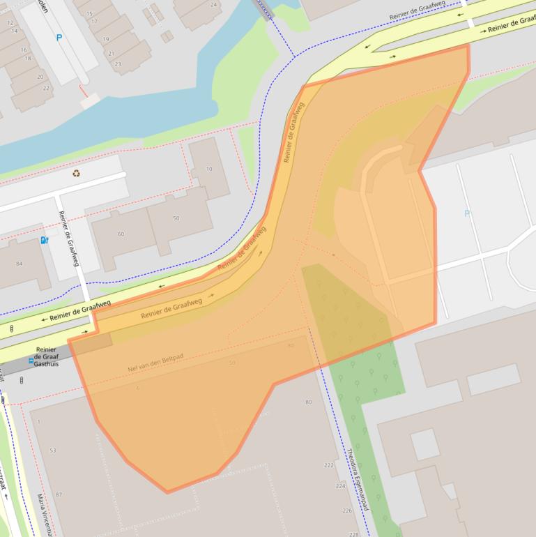 Kaart van postcodegebied 2625DX.
