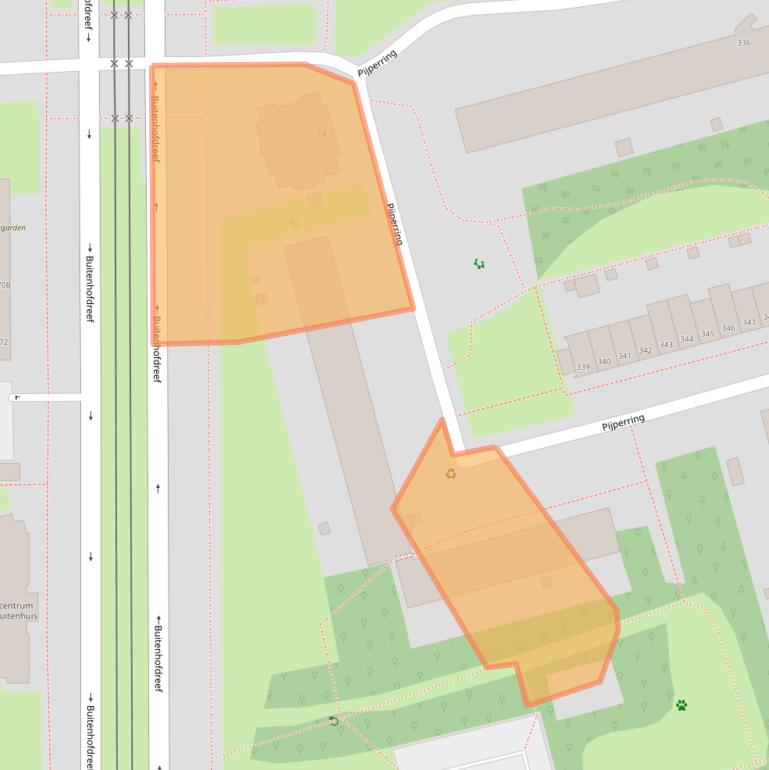 Kaart van postcodegebied 2625EC.