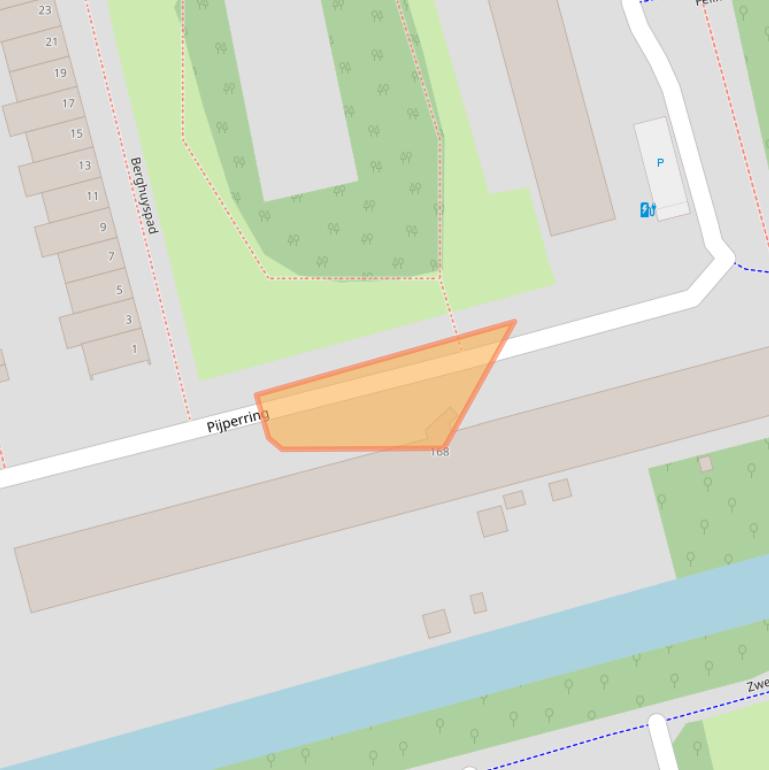 Kaart van postcodegebied 2625EL.
