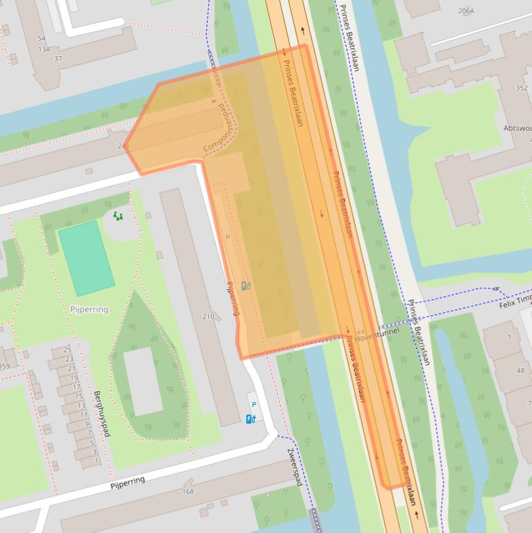 Kaart van postcodegebied 2625ES.