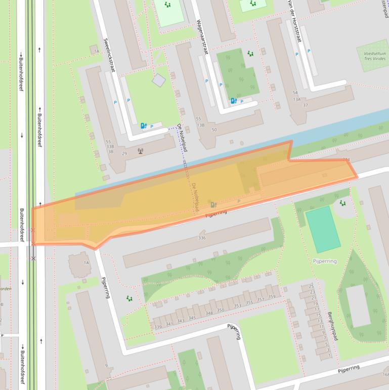 Kaart van postcodegebied 2625EV.