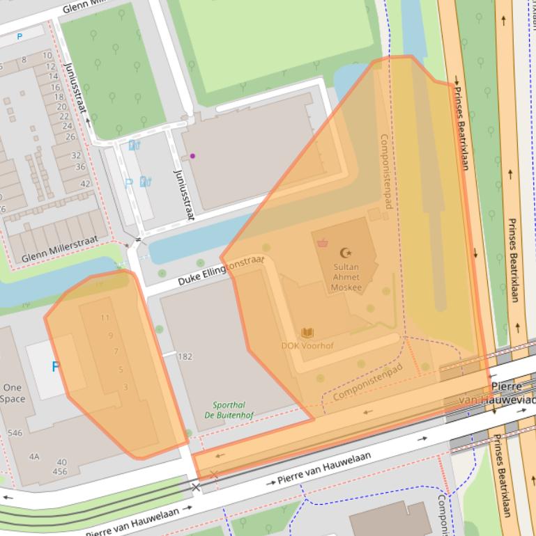 Kaart van postcodegebied 2625GC.