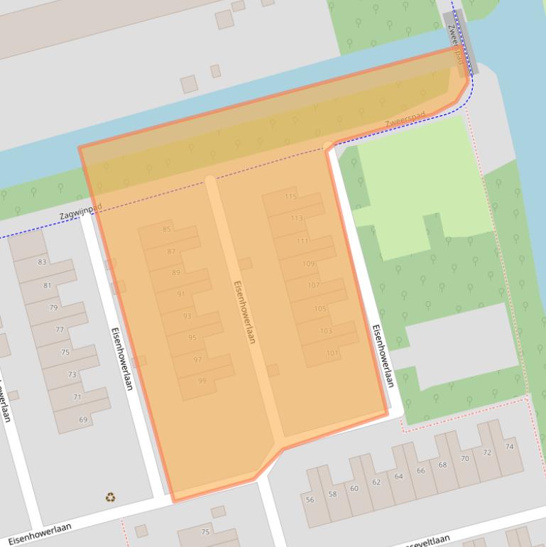 Kaart van postcodegebied 2625GH.