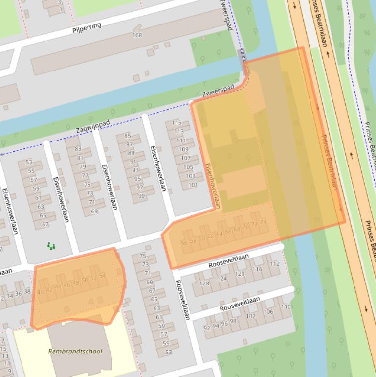 Kaart van postcodegebied 2625GK.