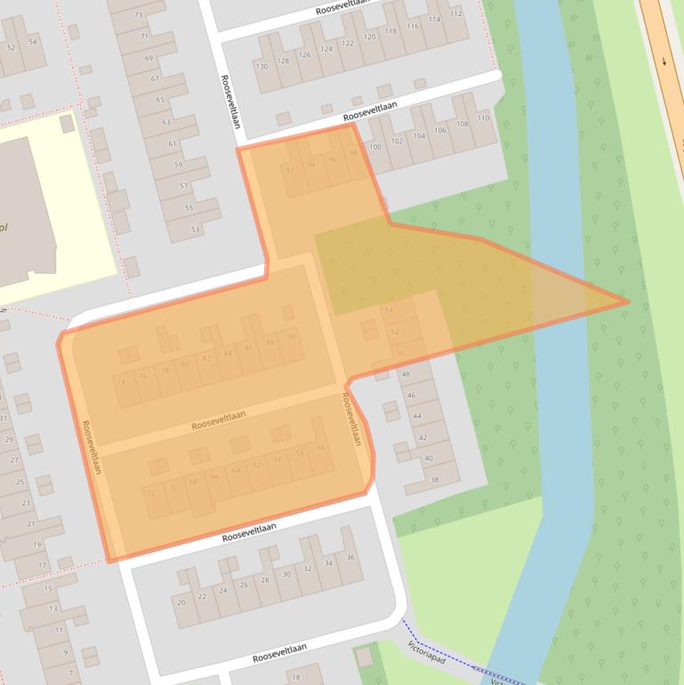 Kaart van postcodegebied 2625GP.