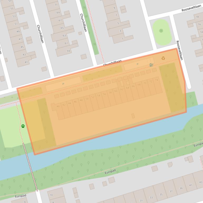 Kaart van postcodegebied 2625GW.