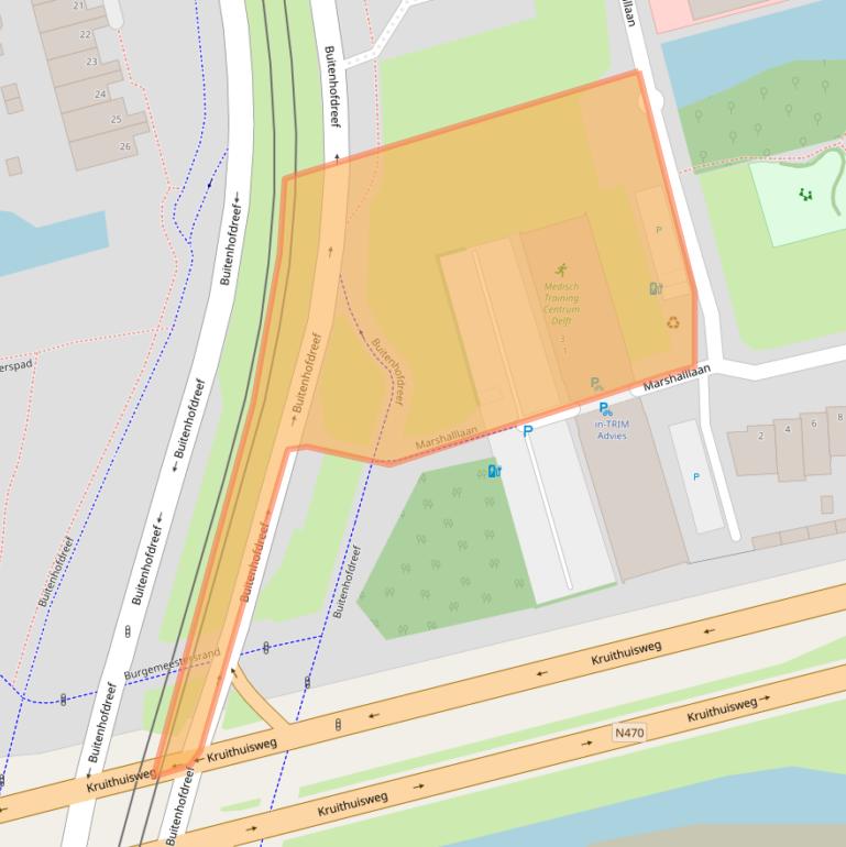 Kaart van postcodegebied 2625GX.