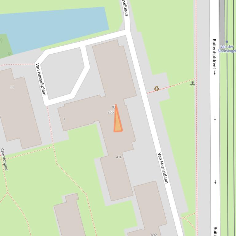 Kaart van postcodegebied 2625HJ.