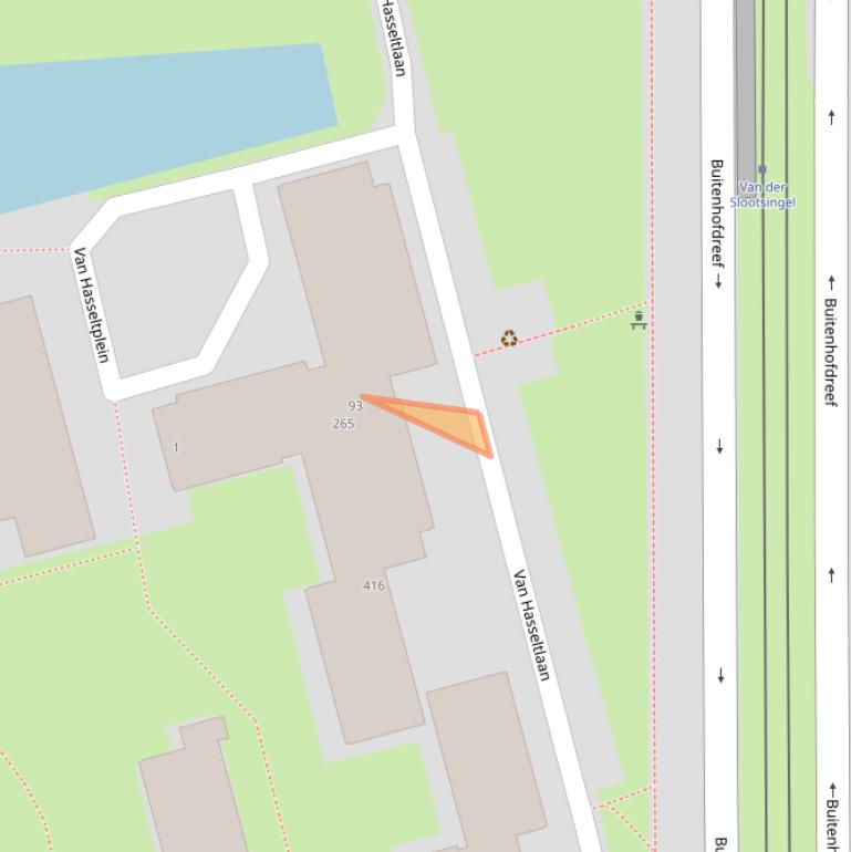 Kaart van postcodegebied 2625HR.