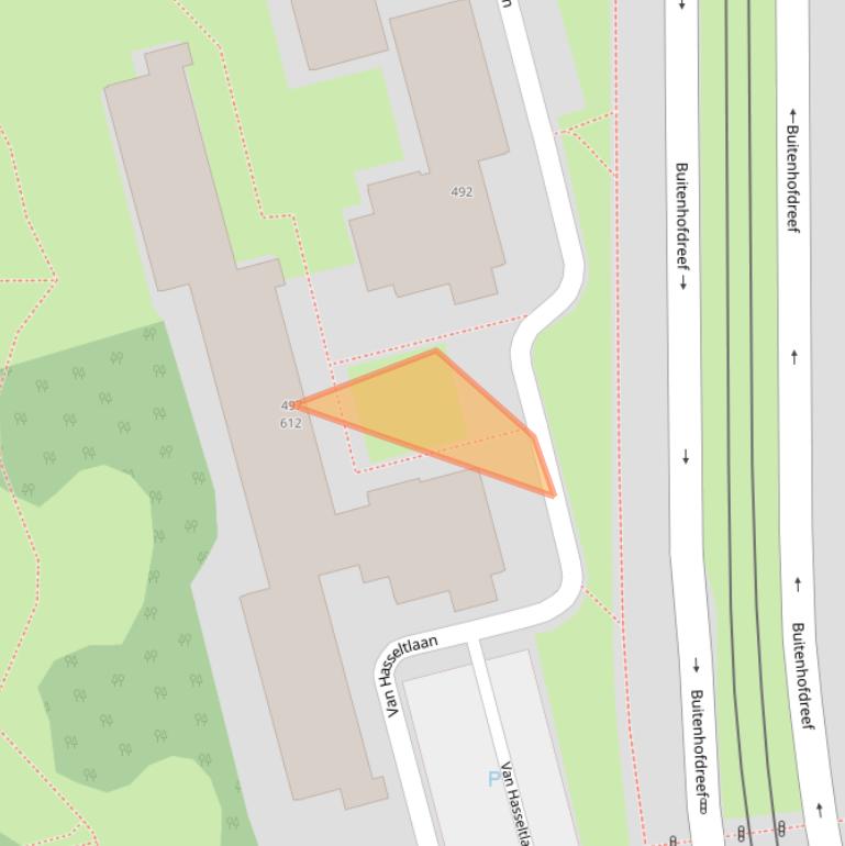 Kaart van postcodegebied 2625JK.