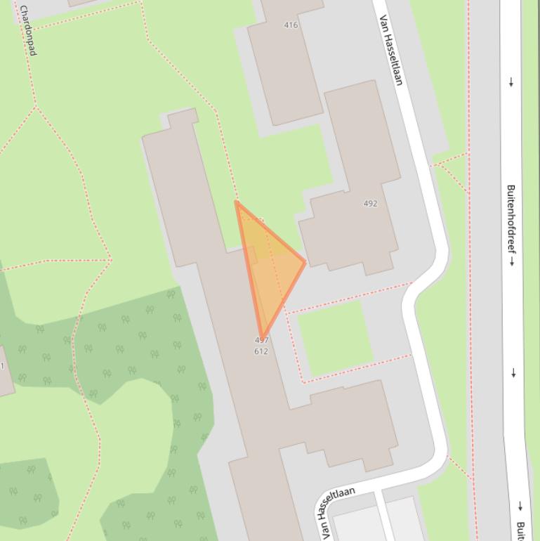 Kaart van postcodegebied 2625JL.