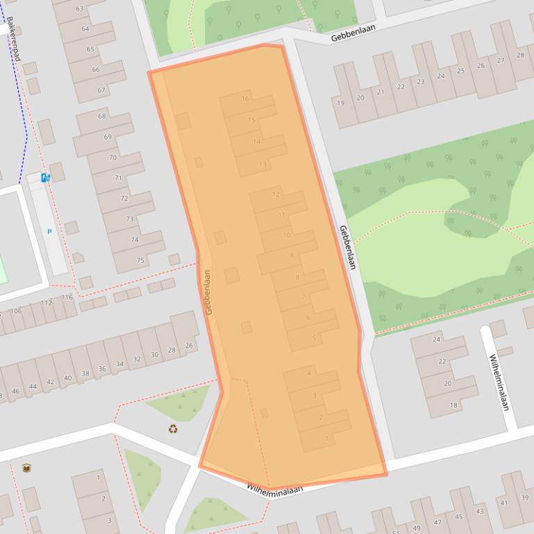 Kaart van postcodegebied 2625KA.