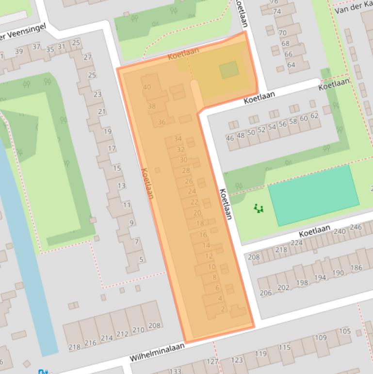 Kaart van postcodegebied 2625KS.