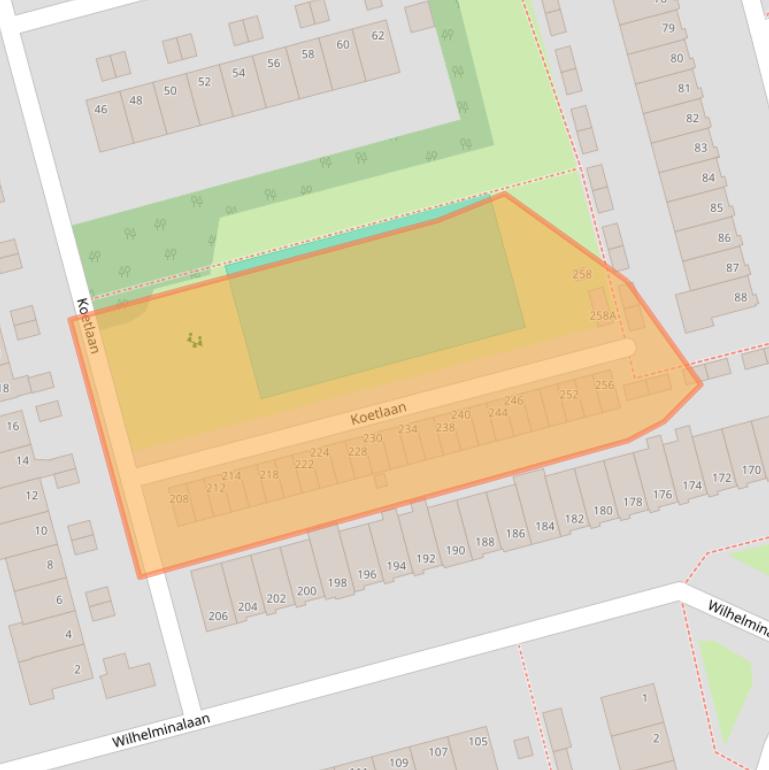 Kaart van postcodegebied 2625KZ.