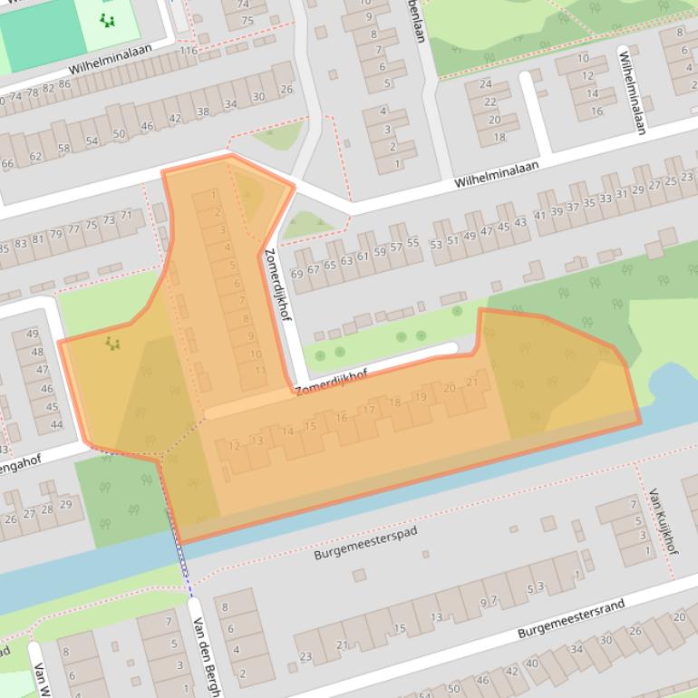 Kaart van postcodegebied 2625LD.
