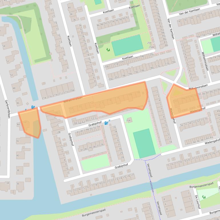Kaart van postcodegebied 2625LH.
