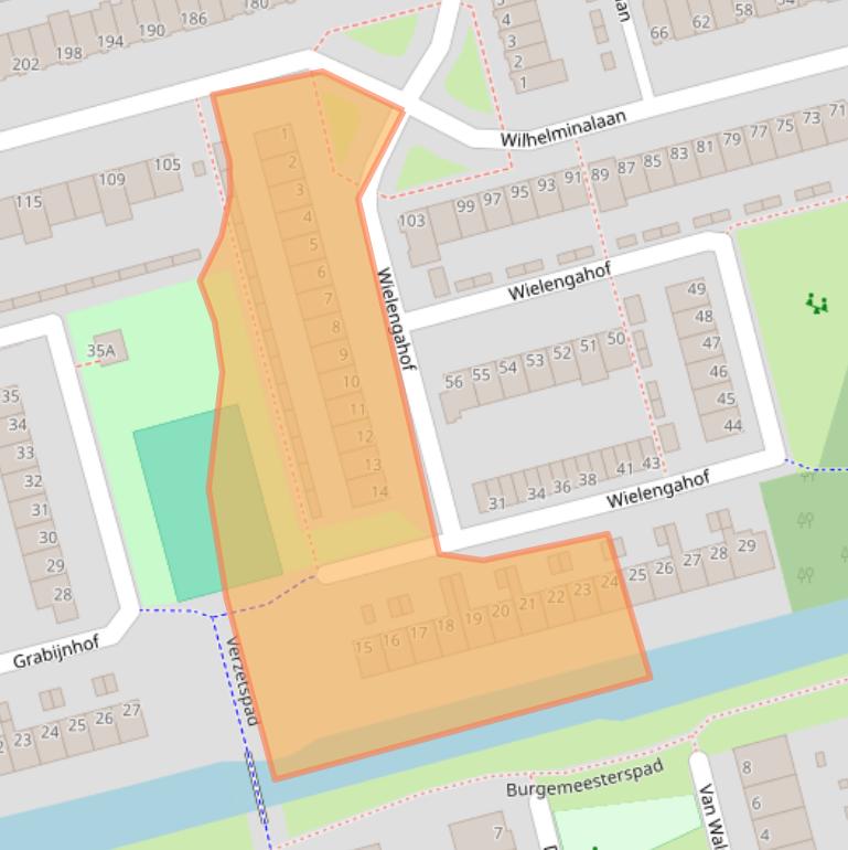 Kaart van postcodegebied 2625LJ.