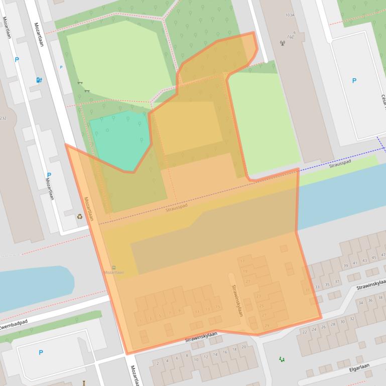 Kaart van postcodegebied 2625NC.