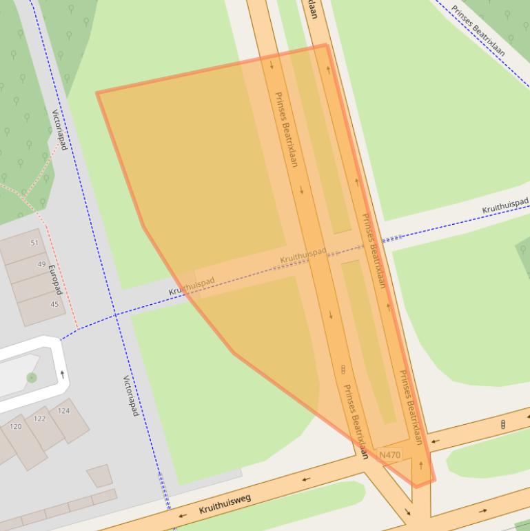 Kaart van postcodegebied 2625NJ.