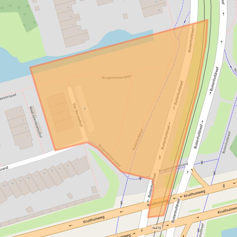 Kaart van postcodegebied 2625NK.