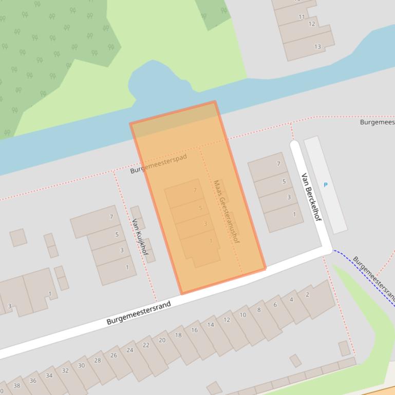 Kaart van postcodegebied 2625NL.