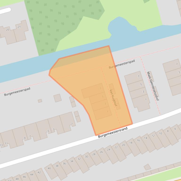 Kaart van postcodegebied 2625NM.