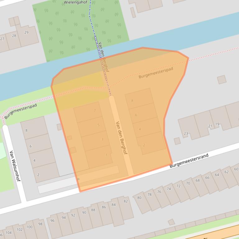 Kaart van postcodegebied 2625NN.