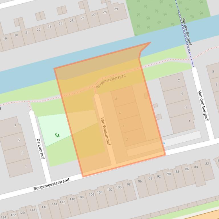 Kaart van postcodegebied 2625NP.