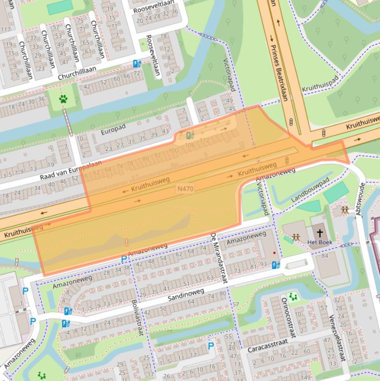 Kaart van postcodegebied 2625PC.