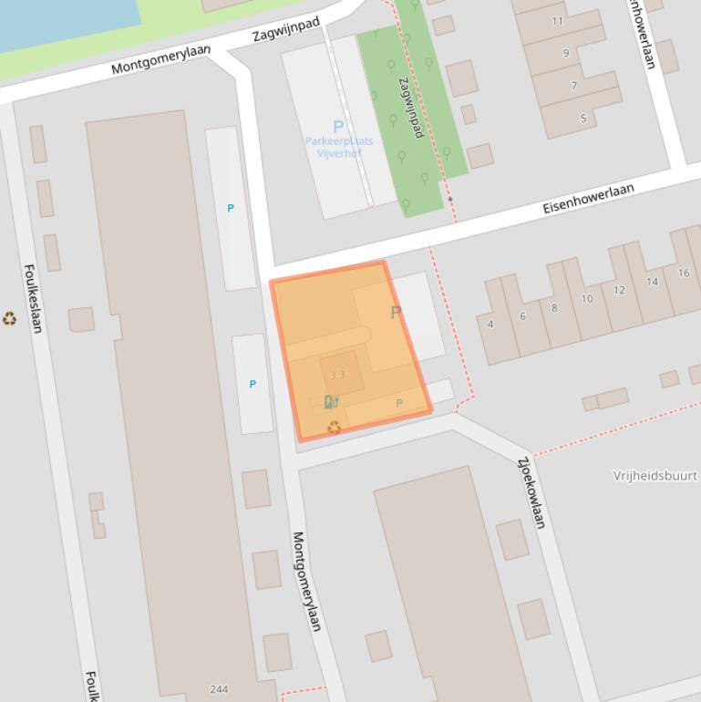 Kaart van postcodegebied 2625PG.