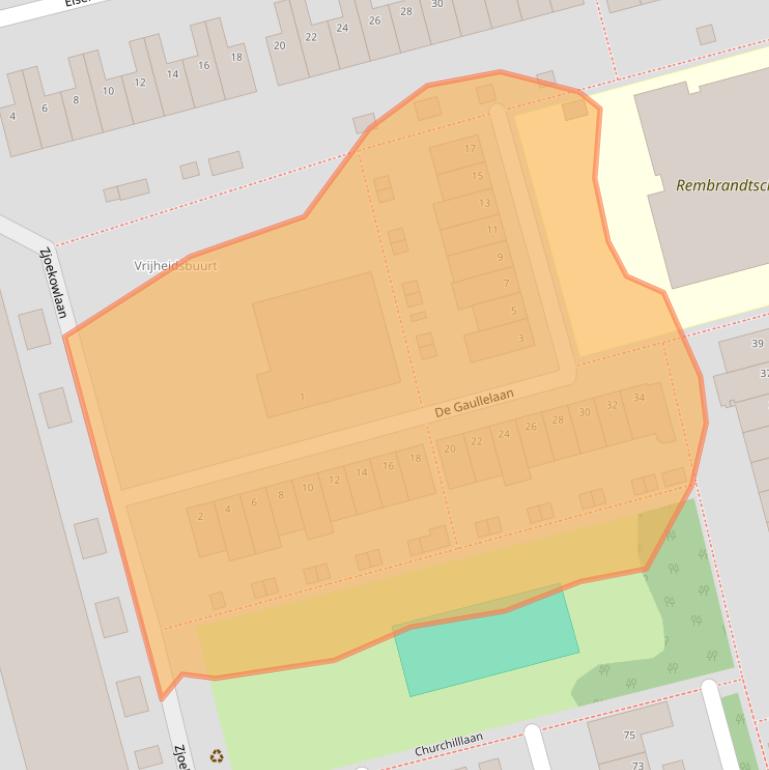 Kaart van postcodegebied 2625PH.