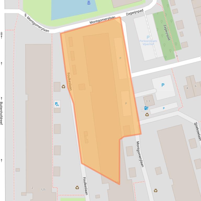 Kaart van postcodegebied 2625PN.