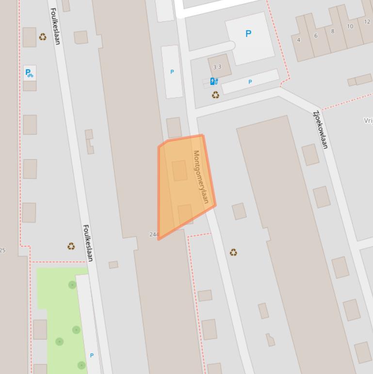 Kaart van postcodegebied 2625PR.