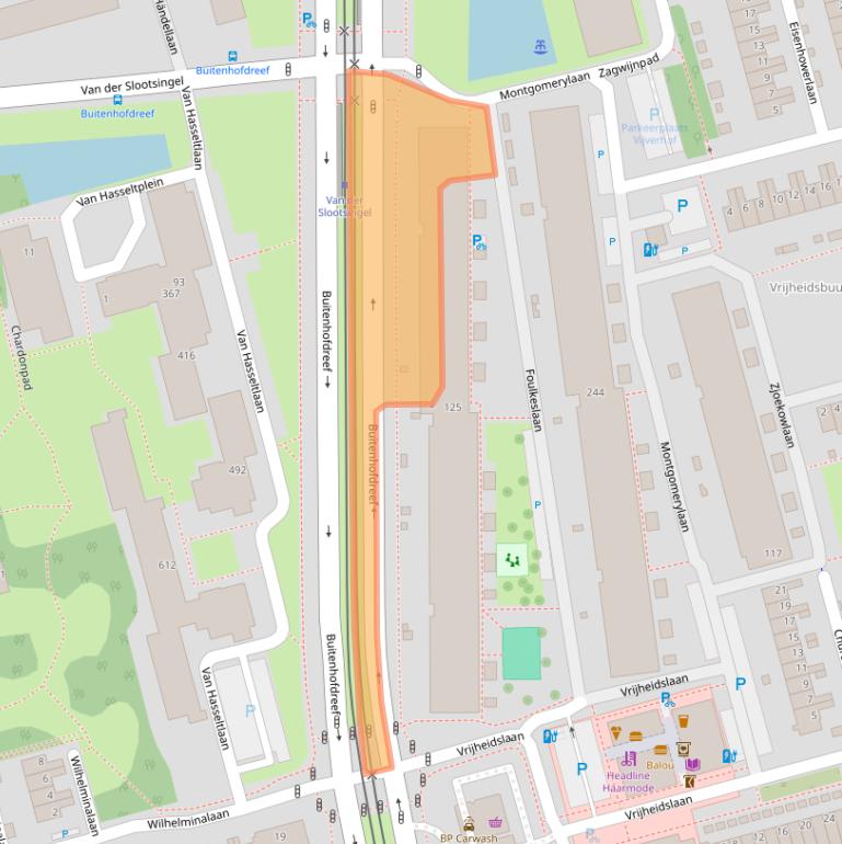 Kaart van postcodegebied 2625PX.