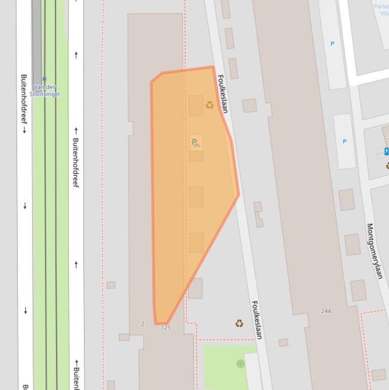 Kaart van postcodegebied 2625RA.