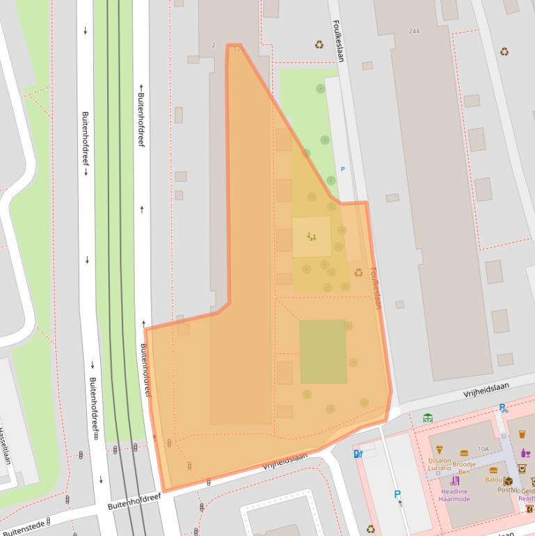 Kaart van postcodegebied 2625RB.