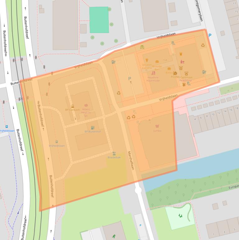Kaart van postcodegebied 2625RD.
