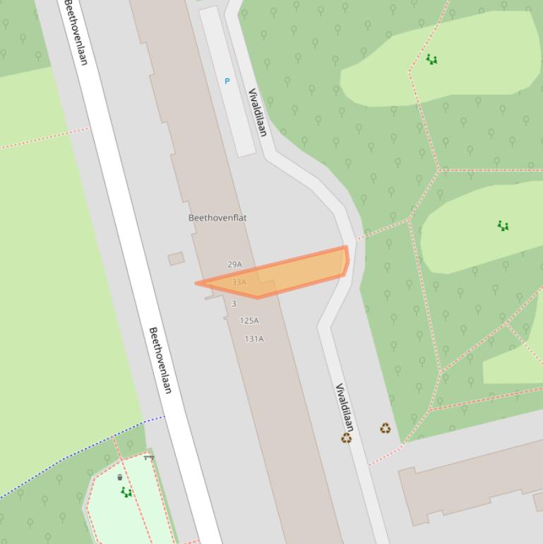 Kaart van postcodegebied 2625RH.