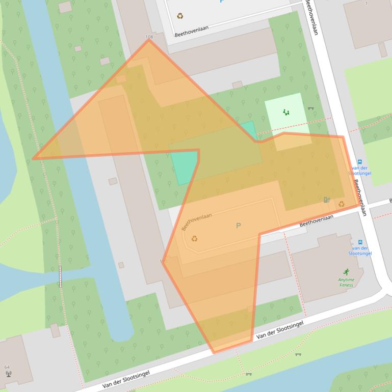 Kaart van postcodegebied 2625RT.