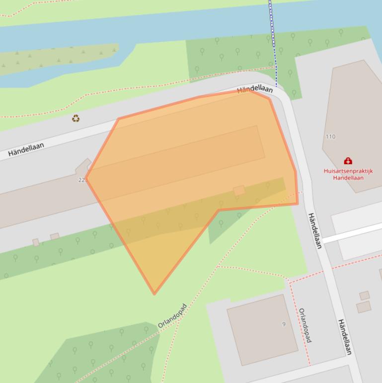 Kaart van postcodegebied 2625SC.