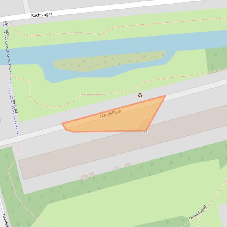 Kaart van postcodegebied 2625SE.