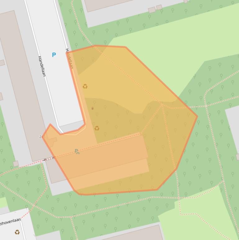 Kaart van postcodegebied 2625SH.