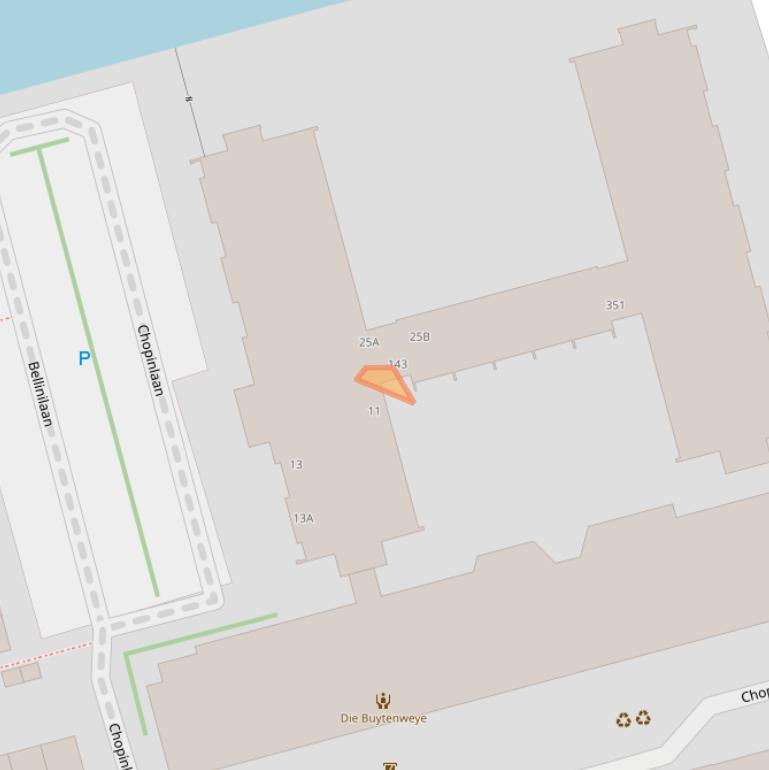 Kaart van postcodegebied 2625TH.