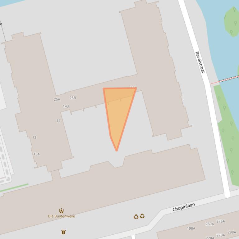 Kaart van postcodegebied 2625TM.