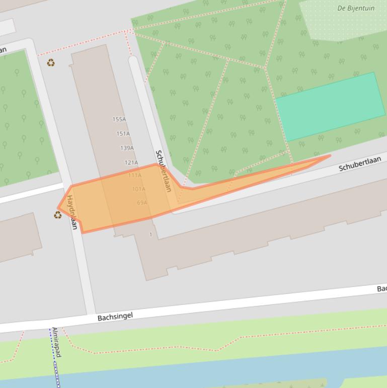 Kaart van postcodegebied 2625VC.