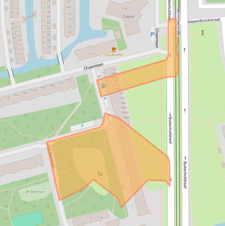 Kaart van postcodegebied 2625VG.